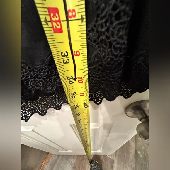 J.Crew | NWT Lace-trim shift dress in Black | Sz 12 - Picture 9 of 11